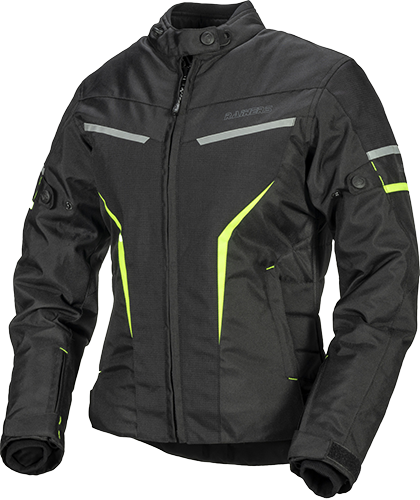 Modelo para mujer entallado, con mucho estilo fabricado con Poliéster combinado con un material muy resistente a la abrasión, llamado Ripstop. Este modelo se adapta completamente a tu cintura ofreciendo una elegante curvatura, es una chaqueta flexible y cómoda la cual podrás ajustar a tu necesidad tanto en caderas como brazos.