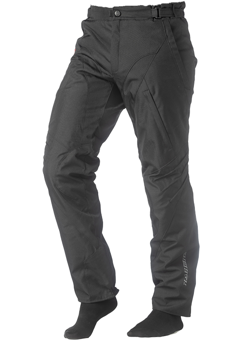 Pantalón de cordura impermeable con protecciones homologadas.